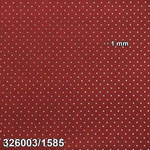 Tecido Patchwork Círculo Ref 326003 Cor 1585 Marrom Terra-Poá Branco 0,48x1,46 mts FL