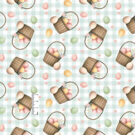 Tecido Patchwork Digital Páscoa Circulo 493309 2972 0,48x1,50mts