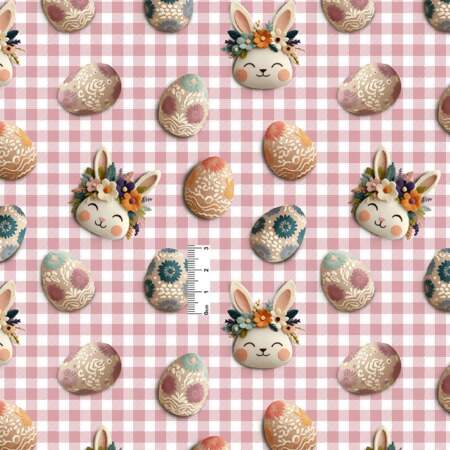 Tecido Patchwork Digital Páscoa Circulo 493309 2985 0,48x1,50mts