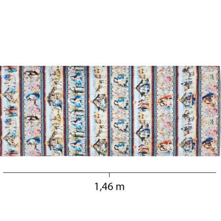 Tecido Patchwork Digital Eva e Eva 913078 Barrado Religioso 0,58x1,46mts