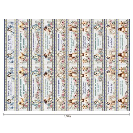 Tecido Patchwork Digital Eva e Eva Barrado 916706 Frases Bíblicas 0,54x1,50mts