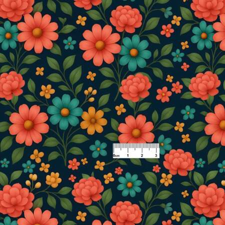 Tecido Patchwork Digital Eva e Eva Coleção Caminho das Flores FL