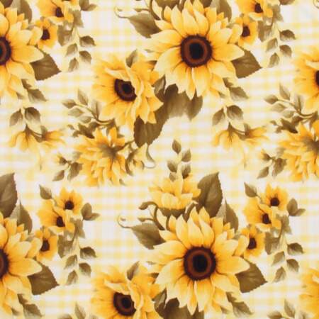 Tecido Patchwork Digital Fabricart Coleção Girassol 0,48x1,50mts FL