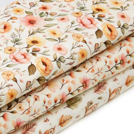 Tecido Patchwork Digital Fabricart Coleção Encantos da Floresta 0,48x1,46mts