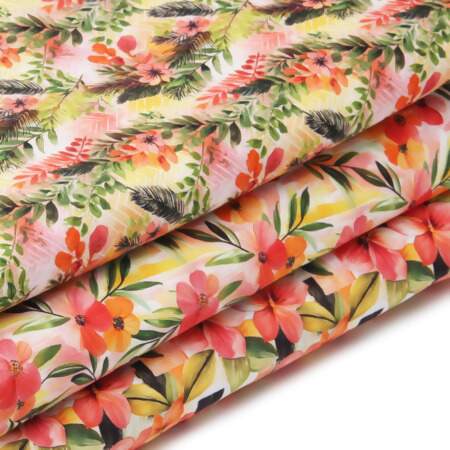 Tecido Patchwork Digital Fabricart Coleção Encantos do Bambu 0,48x1,46mts