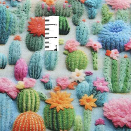 Tecido Patchwork Digital Fabricart Coleção Efeitos 3D 0,48x1,50mts