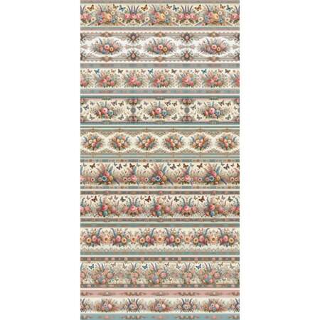 Tecido Patchwork Digital Eva e Eva Coleção Flores Vintage