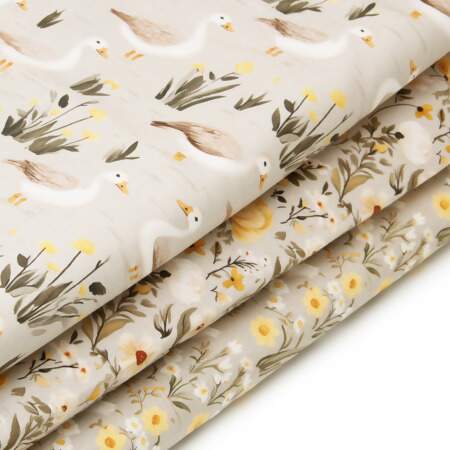 Tecido Patchwork Digital Fabricart Coleção Geese 0,48x1,46mts