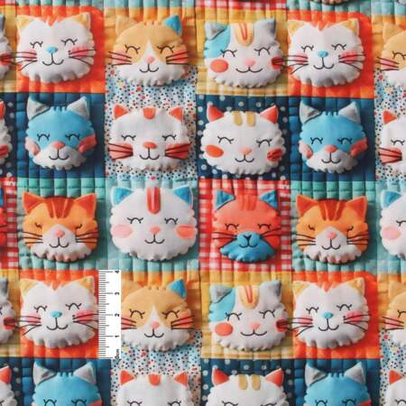 Tecido Patchwork Digital Fabricart Coleção Pets Patch 0,48x1,50mts