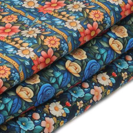 Tecido Patchwork Digital Fabricart Coleção Printtemps 0,48x1,46mts