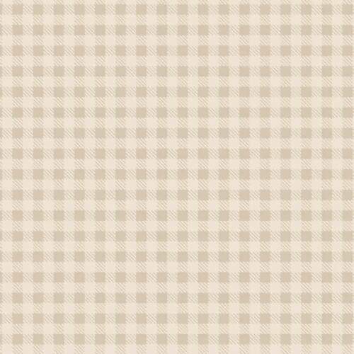 Tecido Patchwork Fabricart T909301 Xadrez Creme 0,48x1,46mts