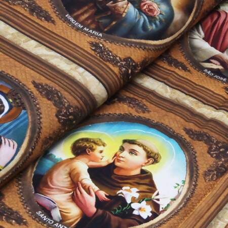 Tecido Patchwork Digital Circulo 489972 2919 Painel Todos os Santos 1,50mts