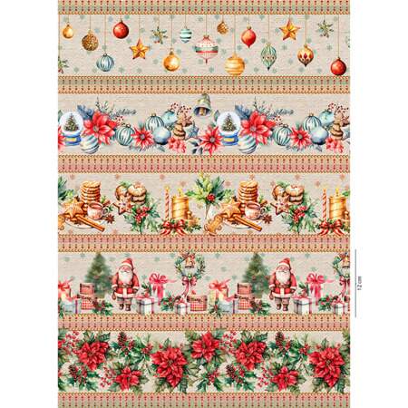 Tecido Patchwork Digital Circulo Natal 461830 2757 Barrado 0,58x1,50mts FL