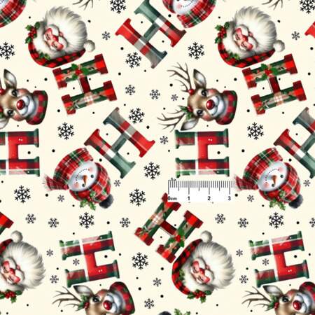 Tecido Patchwork Digital Circulo Natal 486000 2877 0,48x1,50mts