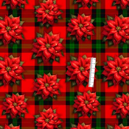 Tecido Patchwork Digital Circulo Natal 486000 2879 0,48x1,50mts