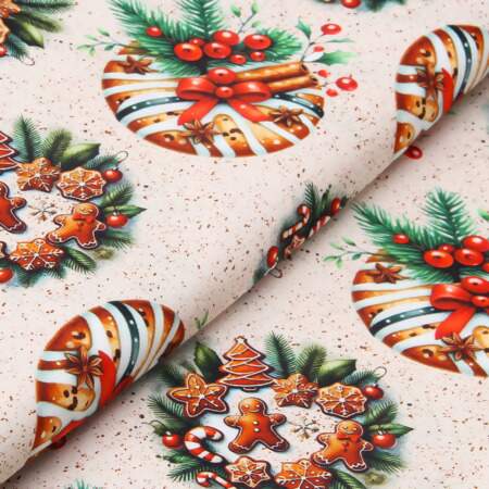 Tecido Patchwork Digital Circulo Natal 486000 2883 0,48x1,50mts
