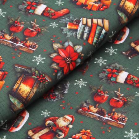 Tecido Patchwork Digital Circulo Natal 486000 2886 0,48x1,50mts