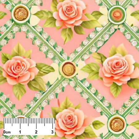 Tecido Patchwork Tricoline Premium Digital Cinderela 0,55x1,50mts