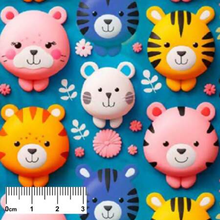 Tecido Patchwork Tricoline Premium Digital Cinderela 0,55x1,50mts FL