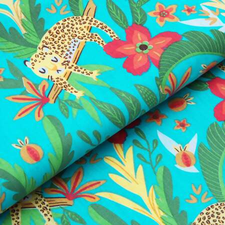 Tecido Patchwork Peripan 8082-V001 Floresta Tropical 0,48x1,50mts