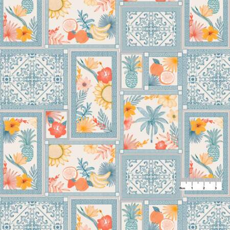 Tecido Patchwork Peripan 9050-V510 Tropical 0,48x1,50mts