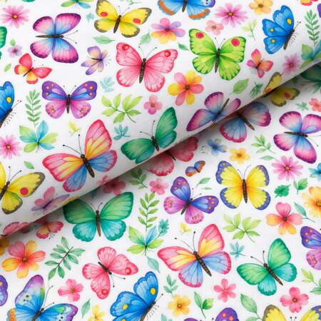 Tecido Patchwork Peripan 9050-V535 Borboletas 0,48x1,50mts