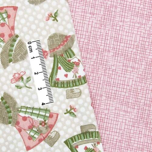 Tecido Patchwork Duplinha Coleção Bonecos Oriental 30x75cm FL