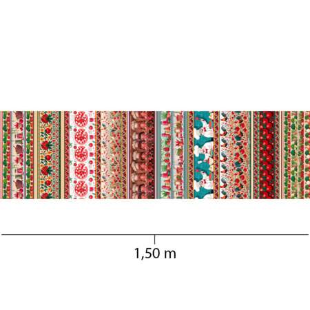 Tecido Patchwork Peripan 9050-V304 Barrado Pizza 0,58x1,50mts