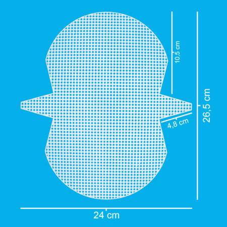 Tela de Plástico para Bolsa Circulo 488100-10 26,5x24cm 3 Und