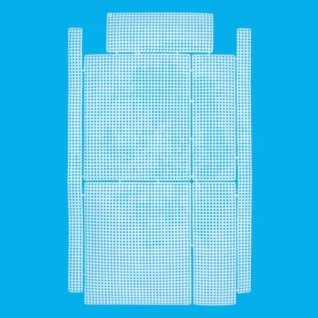 Tela de Plástico para Bolsa Circulo 488135-10 23,8x19,8cm 3 Und