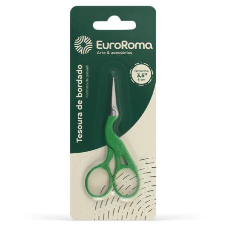 Tesoura de Bordado Pássaro EuroRoma 9cm 