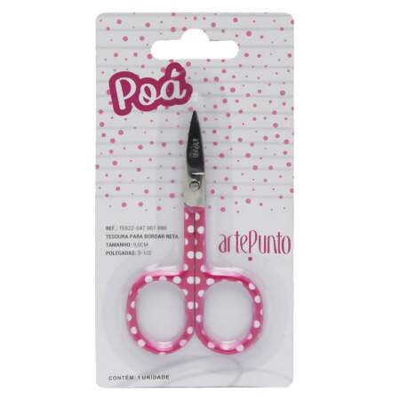 Tesoura Para Bordar Reta Arte Punto Poá 3- 1/2 9,0cm