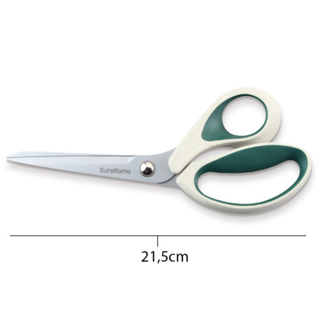 Tesoura de Costura com Cabo Emborrachado EuroRoma 21,5cm