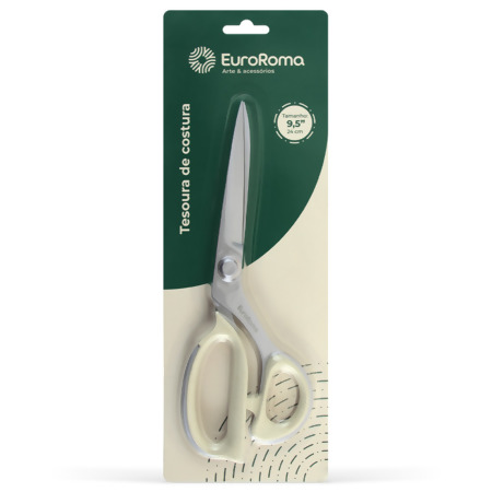 Tesoura de Costura com Cabo Emborrachado EuroRoma 24cm