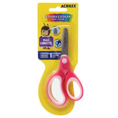 Tesoura Escolar Acrilex para Canhotos Ref.22518