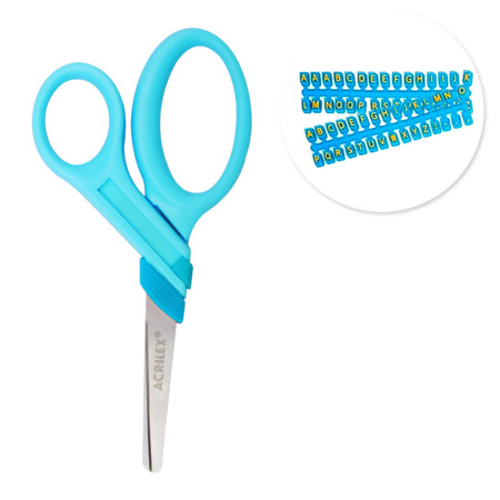 Tesoura Escolar Letras Acrilex