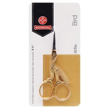 Tesoura Mundial Ref.428 3 1/2 Pássaro Dourado ou Cegonha 9cm