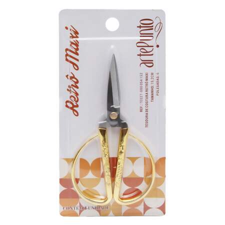 Tesoura Para Costura Retrô Maxi Arte Punto 6 Polegadas 15,2cm