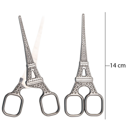 Tesoura Torre Eiffel 14cm