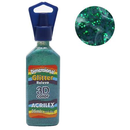 Tinta Acrilex Dimensional Glitter 3D Ref.12212 35ml
