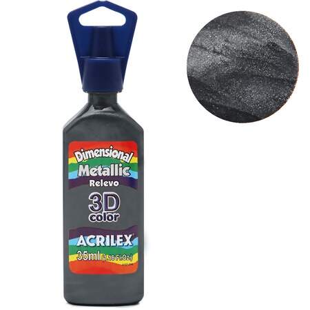 Tinta Acrilex Dimensional Metallic 3D Ref.12312 35ml