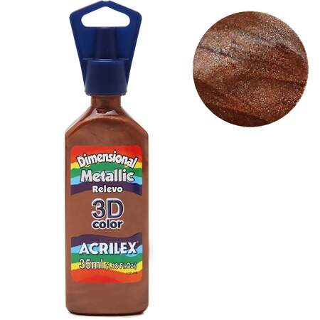 Tinta Acrilex Dimensional Metallic 3D Ref.12312 35ml
