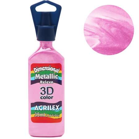 Tinta Acrilex Dimensional Metallic 3D Ref.12312 35ml