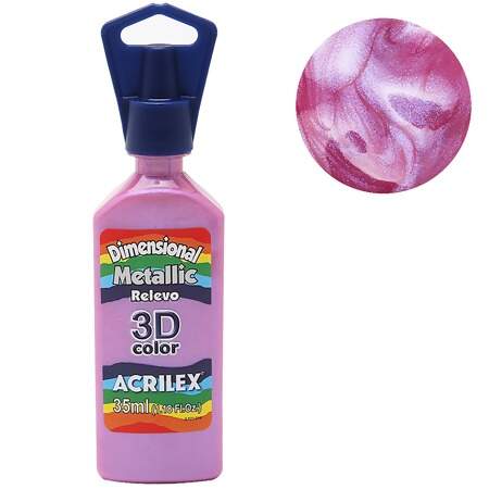 Tinta Acrilex Dimensional Metallic 3D Ref.12312 35ml