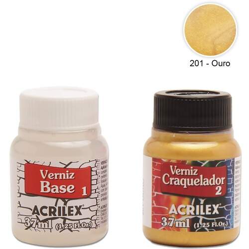 Kit Tinta Acrilex Craquelex Color Ref.17602 37ml FL
