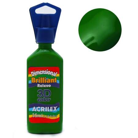 Tinta Acrilex Dimensional Brilliant Relevo 3D Ref.12112 35ml