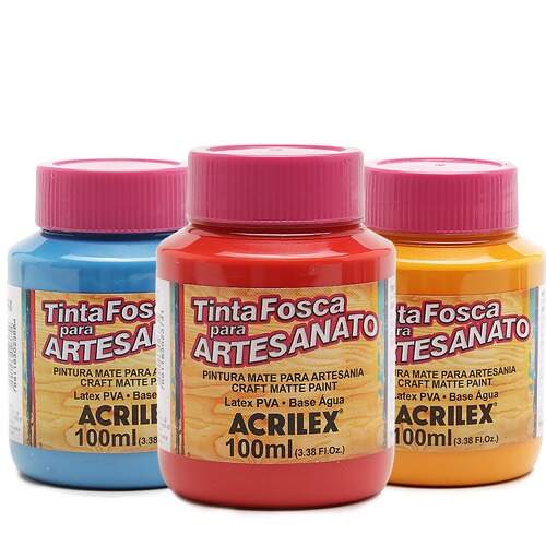 Tinta Acrilex Fosca para Artesanato PVA Ref.3210 100ml