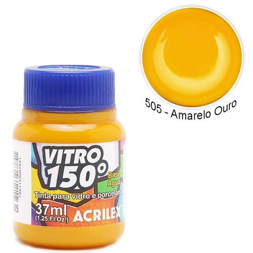 Tinta Acrilex Vitro 150° Base Água Ref.01140 37ml