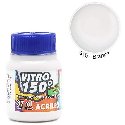 Tinta Acrilex Vitro 150° Base Água Ref.01140 37ml