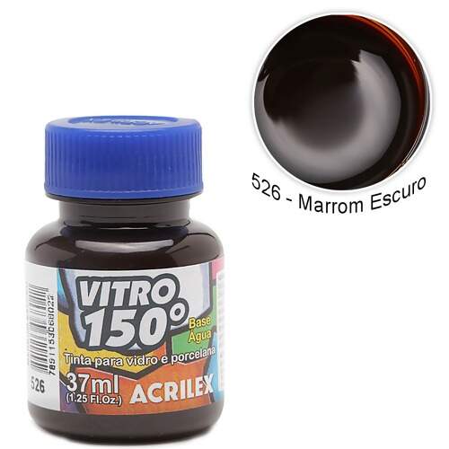 Tinta Acrilex Vitro 150° Base Água Ref.01140 37ml